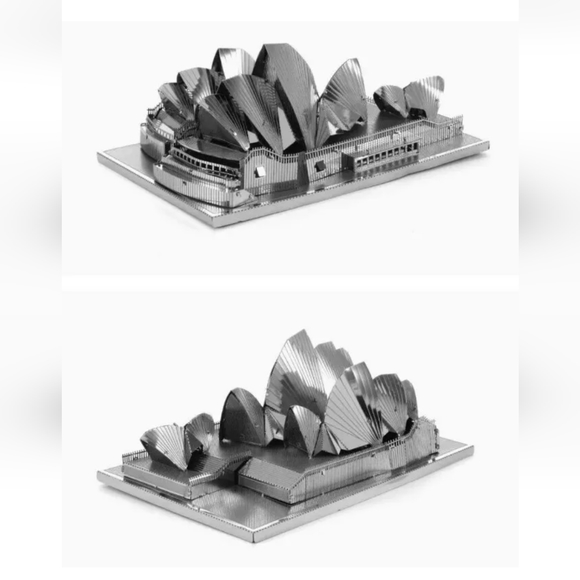 Metal Sydney Opera House 3D Laser Cut Model Kit  Fascinations Gold Edition New - Picture 3 of 5